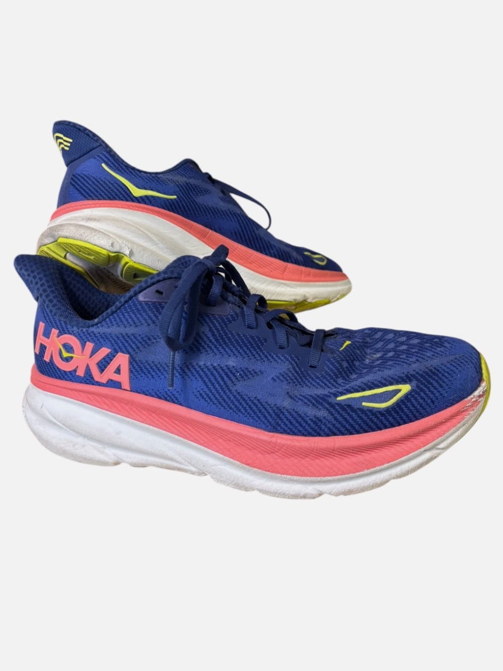 Hoka Women's Navy Blue with Coral Running Shoes